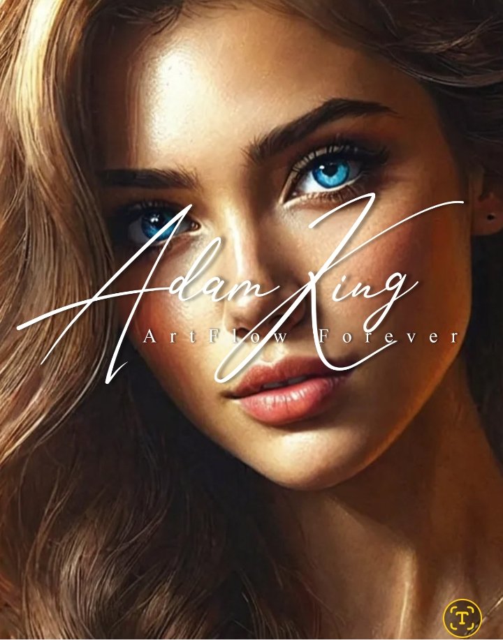 Woman's face close-up, blue eyes, glamorous