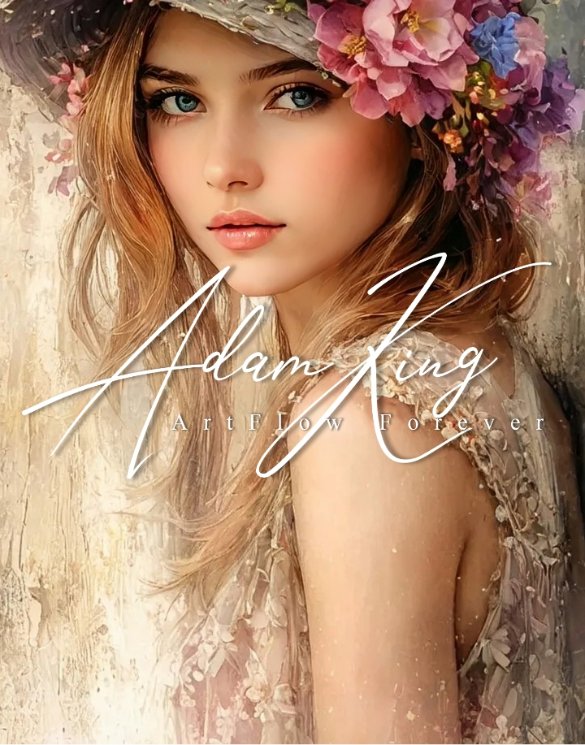 Young woman with flower crown