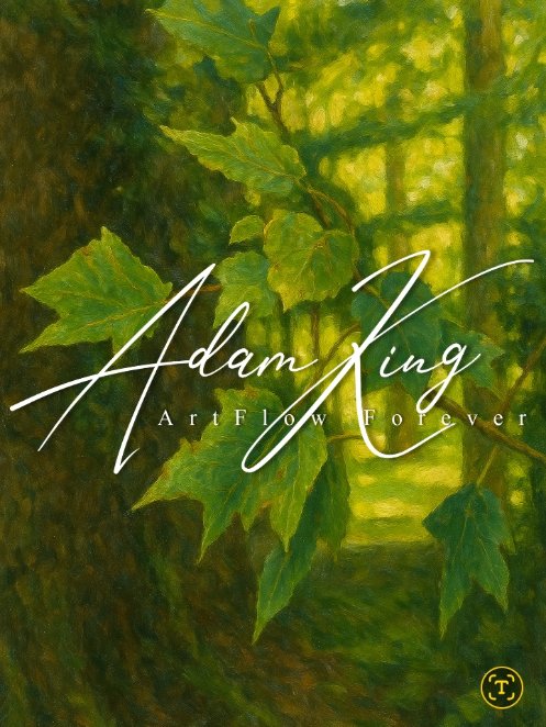 Sunlit green leaves / forest