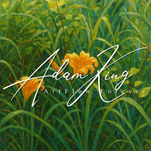 Yellow daylilies in grass