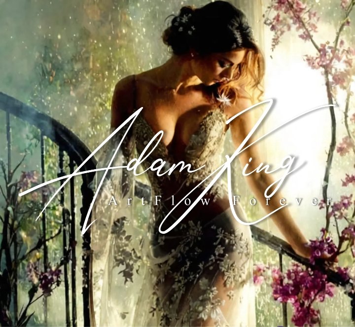 Woman in lace dress with flowers