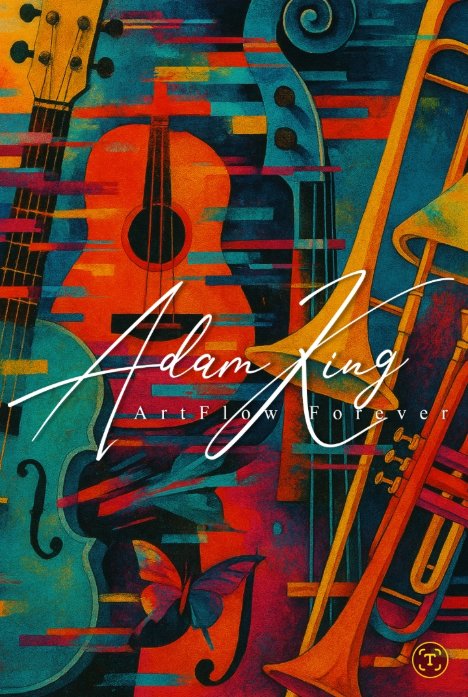 Colorful musical instruments, abstract